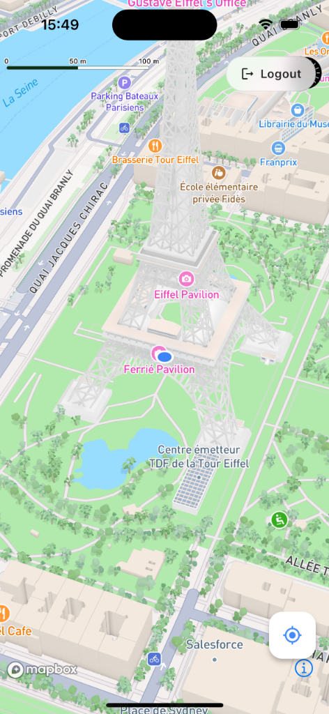 Echo Eiffel Tower Map